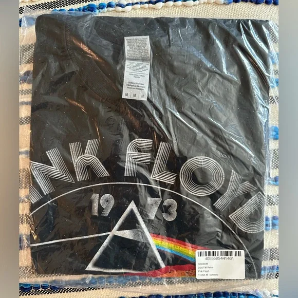 🔥Pink Floyd Dark Side of the Moon Black Cotton Graphic Tee - Picture 3 of 4